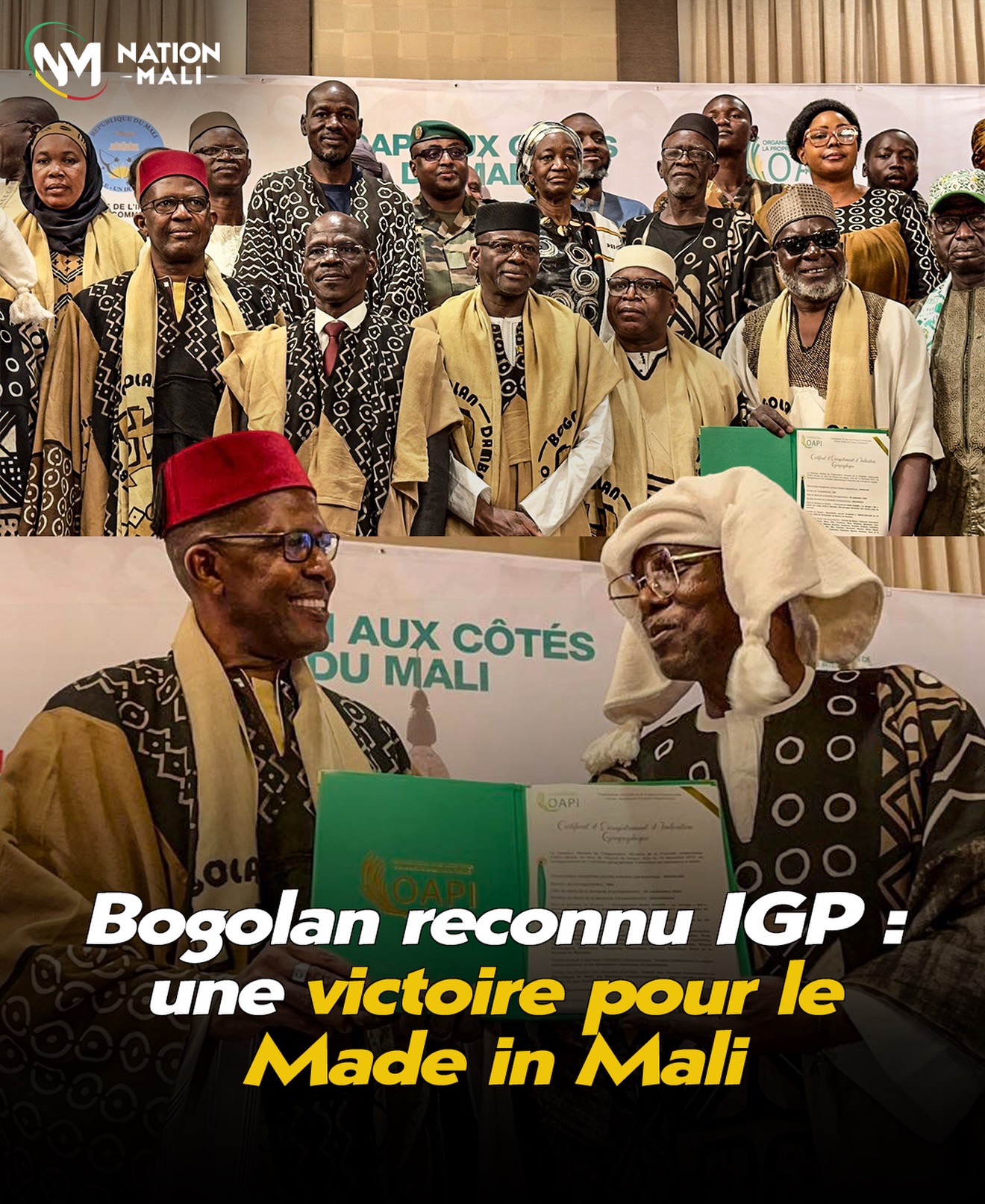 Mali: le bogolan reconnu comme indication géographique protégée